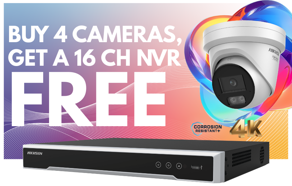 Buy 4 Cameras, Get A Free NVR!